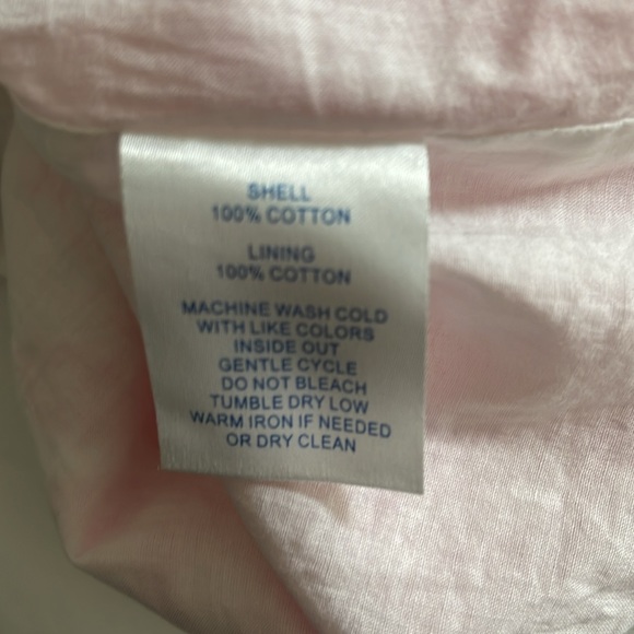 SOUTHERN TIDE strapless pink white dress pockets size 6 small floral rush - Picture 9 of 9